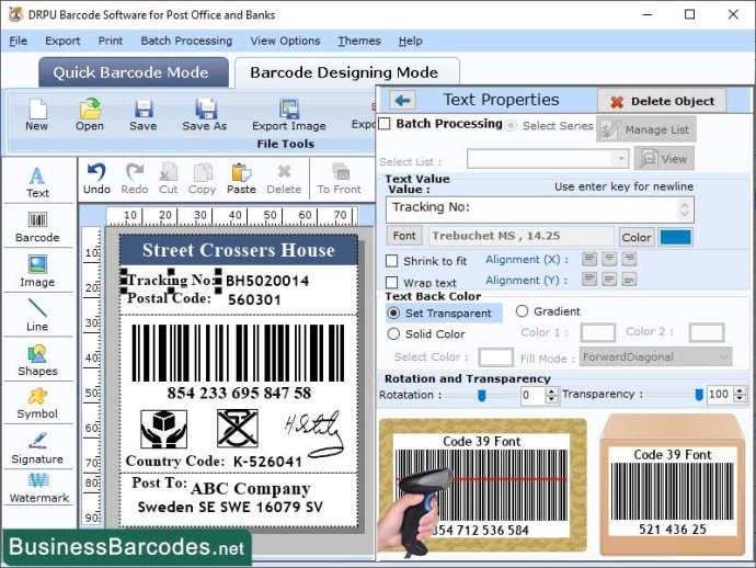 Windows System Barcode Printing