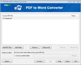 PDFFab PDF to Word Converter