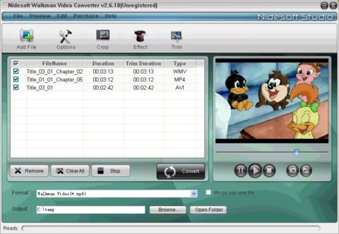 Nidesoft Walkman Video Converter